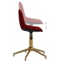 Red velvet swivel dining chair by vidaXL, dining chairs - Ref: Foro24-333512, Price: 77,83 €, Discount: %