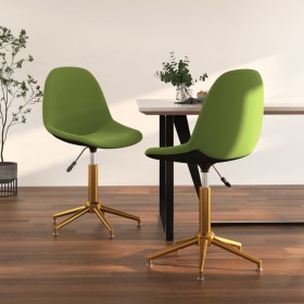 Swivel dining chairs 2 units light green velvet by vidaXL, dining chairs - Ref: Foro24-333519, Price: 98,78 €, Discount: %