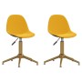 Swivel dining chairs 2 pcs mustard yellow velvet by vidaXL, dining chairs - Ref: Foro24-333524, Price: 87,75 €, Discount: %