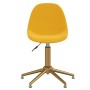 Swivel dining chairs 2 pcs mustard yellow velvet by vidaXL, dining chairs - Ref: Foro24-333524, Price: 87,75 €, Discount: %