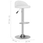 Kitchen stools 2 units white synthetic leather by vidaXL, Kitchen stools - Ref: Foro24-333555, Price: 109,99 €, Discount: %