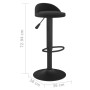 Black Velvet Kitchen Stool by vidaXL, Kitchen stools - Ref: Foro24-333587, Price: 66,48 €, Discount: %