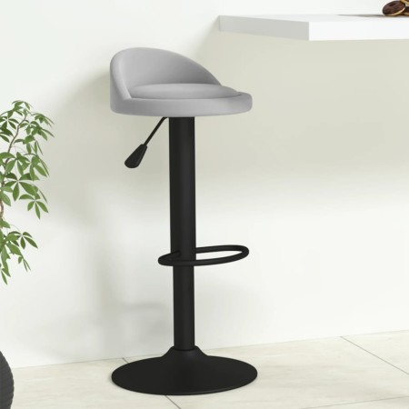 Light Gray Velvet Kitchen Stool by vidaXL, Kitchen stools - Ref: Foro24-333590, Price: 66,43 €, Discount: %