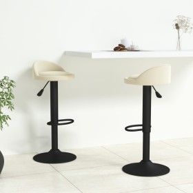 Kitchen stools 2 units cream velvet by vidaXL, Kitchen stools - Ref: Foro24-333600, Price: 106,99 €, Discount: %