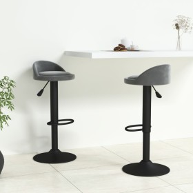 Kitchen stools 2 units dark gray velvet by vidaXL, Kitchen stools - Ref: Foro24-333602, Price: 107,50 €, Discount: %