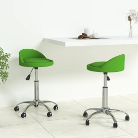 Swivel dining chairs 2 units green synthetic leather by vidaXL, dining chairs - Ref: Foro24-333628, Price: 68,78 €, Discount: %