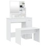 Glossy white vanity set 86.5x35x136 cm by vidaXL, Bedroom Dressers - Ref: Foro24-3114151, Price: 122,99 €, Discount: %