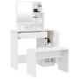 Glossy white vanity set 86.5x35x136 cm by vidaXL, Bedroom Dressers - Ref: Foro24-3114151, Price: 122,99 €, Discount: %