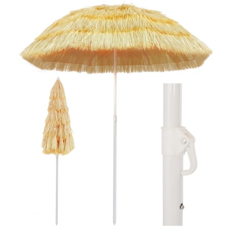 Natural Hawaii style beach umbrella 180 cm by vidaXL, Umbrellas - Ref: Foro24-44547, Price: 37,99 €, Discount: %