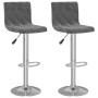 Kitchen stools 2 units dark gray velvet by vidaXL, Kitchen stools - Ref: Foro24-333688, Price: 126,43 €, Discount: %