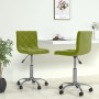 2 pcs Light Green Velvet Swivel Dining Chairs by vidaXL, dining chairs - Ref: Foro24-333755, Price: 90,59 €, Discount: %