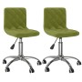 2 pcs Light Green Velvet Swivel Dining Chairs by vidaXL, dining chairs - Ref: Foro24-333755, Price: 90,59 €, Discount: %