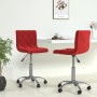 Swivel dining chairs 2 units red velvet by vidaXL, dining chairs - Ref: Foro24-333759, Price: 91,85 €, Discount: %