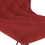 Swivel dining chairs 2 units red velvet by vidaXL, dining chairs - Ref: Foro24-333759, Price: 91,85 €, Discount: %