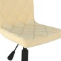 Swivel dining chairs 2 pcs cream velvet by vidaXL, dining chairs - Ref: Foro24-333774, Price: 73,43 €, Discount: %