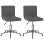 Swivel dining chairs 2 units dark gray velvet by vidaXL, dining chairs - Ref: Foro24-333798, Price: 84,54 €, Discount: %