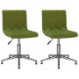 Swivel dining chairs 2 units light green velvet by vidaXL, dining chairs - Ref: Foro24-333799, Price: 95,77 €, Discount: %