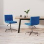 Swivel dining chairs 2 pcs blue velvet by vidaXL, dining chairs - Ref: Foro24-333801, Price: 97,15 €, Discount: %