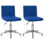 Swivel dining chairs 2 pcs blue velvet by vidaXL, dining chairs - Ref: Foro24-333801, Price: 97,99 €, Discount: %