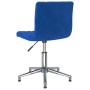 Swivel dining chairs 2 pcs blue velvet by vidaXL, dining chairs - Ref: Foro24-333801, Price: 97,99 €, Discount: %