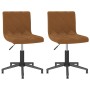 Swivel dining chairs 2 units brown velvet by vidaXL, dining chairs - Ref: Foro24-333817, Price: 78,01 €, Discount: %