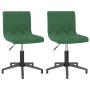 Swivel dining chairs 2 units dark green velvet by vidaXL, dining chairs - Ref: Foro24-333822, Price: 94,61 €, Discount: %