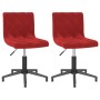 2pcs Red Wine Red Velvet Swivel Dining Chairs by vidaXL, dining chairs - Ref: Foro24-333825, Price: 94,91 €, Discount: %