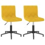 Swivel dining chairs 2 pcs mustard yellow velvet by vidaXL, dining chairs - Ref: Foro24-333826, Price: 94,61 €, Discount: %