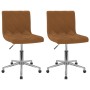 Swivel dining chairs 2 units brown velvet by vidaXL, dining chairs - Ref: Foro24-333839, Price: 95,55 €, Discount: %