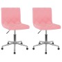 Sillas de comedor giratorias 2 unidades terciopelo rosa de vidaXL, Sillas de comedor - Ref: Foro24-333846, Precio: 122,08 €, ...