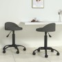 Swivel dining chairs 2 units dark gray velvet by vidaXL, dining chairs - Ref: Foro24-333644, Price: 67,99 €, Discount: %