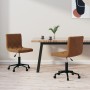 Swivel dining chairs 2 units brown velvet by vidaXL, dining chairs - Ref: Foro24-333861, Price: 78,12 €, Discount: %