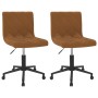 Swivel dining chairs 2 units brown velvet by vidaXL, dining chairs - Ref: Foro24-333861, Price: 78,99 €, Discount: %