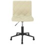 Swivel dining chairs 2 pcs cream velvet by vidaXL, dining chairs - Ref: Foro24-333862, Price: 82,72 €, Discount: %