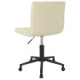 Swivel dining chairs 2 pcs cream velvet by vidaXL, dining chairs - Ref: Foro24-333862, Price: 82,72 €, Discount: %