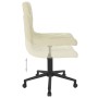 Swivel dining chairs 2 pcs cream velvet by vidaXL, dining chairs - Ref: Foro24-333862, Price: 82,72 €, Discount: %