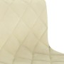 Swivel dining chairs 2 pcs cream velvet by vidaXL, dining chairs - Ref: Foro24-333862, Price: 82,72 €, Discount: %