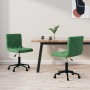 Swivel dining chairs 2 units dark green velvet by vidaXL, dining chairs - Ref: Foro24-333866, Price: 78,12 €, Discount: %