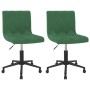 Swivel dining chairs 2 units dark green velvet by vidaXL, dining chairs - Ref: Foro24-333866, Price: 78,12 €, Discount: %