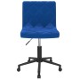 Sillas de comedor giratorias 2 uds terciopelo azul de vidaXL, Sillas de comedor - Ref: Foro24-333867, Precio: 79,42 €, Descue...