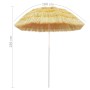 Natural Hawaii style beach umbrella 180 cm by vidaXL, Umbrellas - Ref: Foro24-44547, Price: 37,99 €, Discount: %