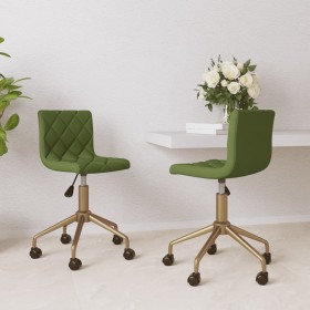 2 pcs Light Green Velvet Swivel Dining Chairs by vidaXL, dining chairs - Ref: Foro24-333887, Price: 104,07 €, Discount: %