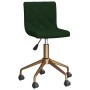 Swivel dining chairs 2 units dark green velvet by vidaXL, dining chairs - Ref: Foro24-333888, Price: 105,62 €, Discount: %