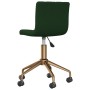 Swivel dining chairs 2 units dark green velvet by vidaXL, dining chairs - Ref: Foro24-333888, Price: 105,62 €, Discount: %