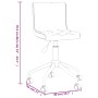 Sillas de comedor giratorias 2 unidades terciopelo rosa de vidaXL, Sillas de comedor - Ref: Foro24-333890, Precio: 130,99 €, ...