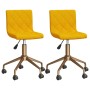 Swivel dining chairs 2 pcs mustard yellow velvet by vidaXL, dining chairs - Ref: Foro24-333892, Price: 90,58 €, Discount: %