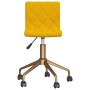 Swivel dining chairs 2 pcs mustard yellow velvet by vidaXL, dining chairs - Ref: Foro24-333892, Price: 90,58 €, Discount: %