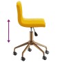 Swivel dining chairs 2 pcs mustard yellow velvet by vidaXL, dining chairs - Ref: Foro24-333892, Price: 90,58 €, Discount: %