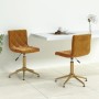 Swivel dining chairs 2 units brown velvet by vidaXL, dining chairs - Ref: Foro24-333905, Price: 108,99 €, Discount: %