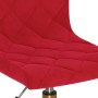 Sillas de comedor giratorias 2 uds terciopelo rojo vino tinto de vidaXL, Sillas de comedor - Ref: Foro24-333913, Precio: 93,9...